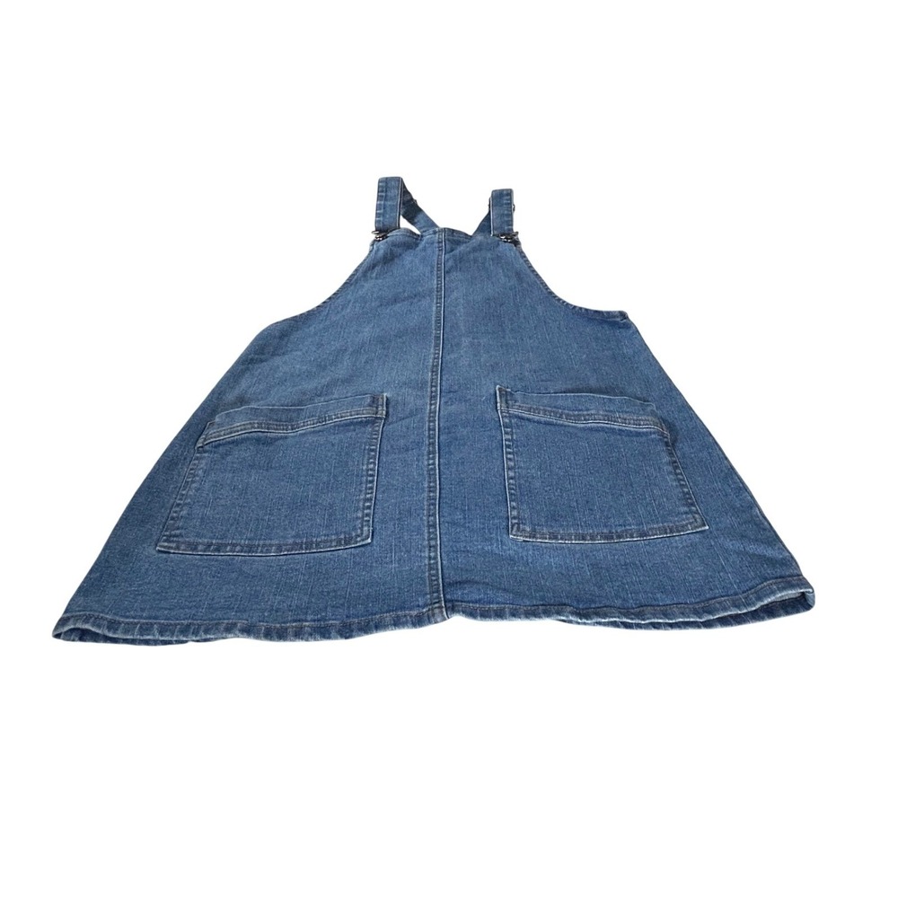 No Boundaries Girls Denim Pinafore Dress‎ Bib Overalls Blue Size S 3-5 - Picture 6 of 6
